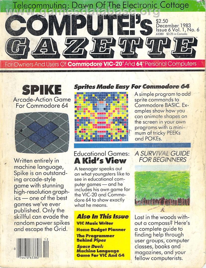 Spike (COMPUTE) - Commodore 64 - Artwork - Box