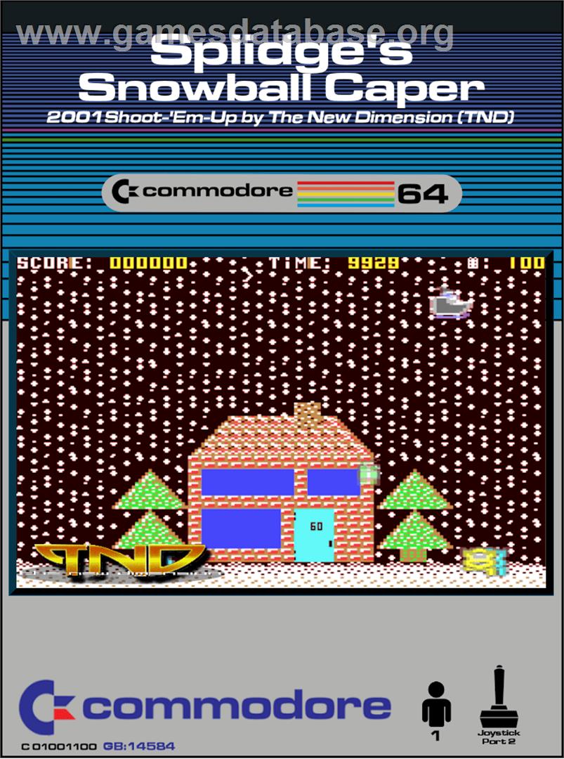 Splidge's Snowball Caper - Commodore 64 - Artwork - Box