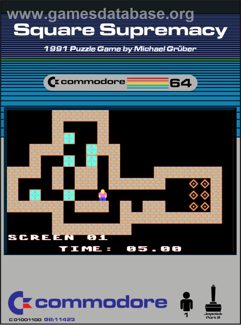 Square Supremacy - Commodore 64 - Artwork - Box