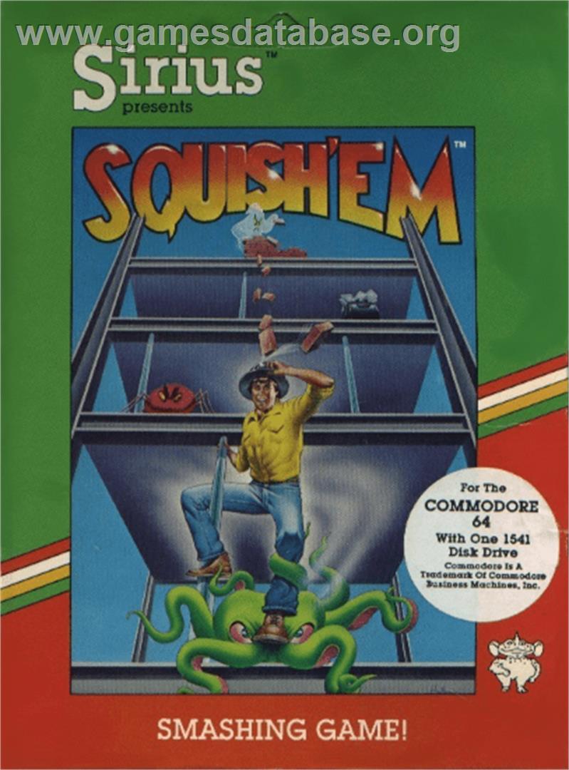 Squish 'Em - Commodore 64 - Artwork - Box