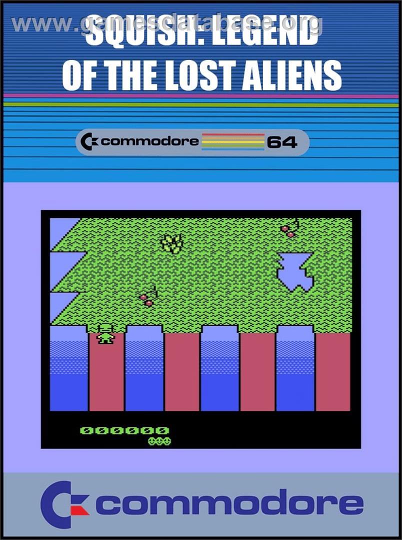 Squish - Legend of the Lost Aliens - Commodore 64 - Artwork - Box