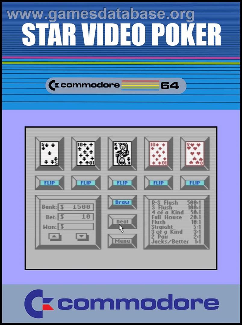 Star Video Poker - Commodore 64 - Artwork - Box