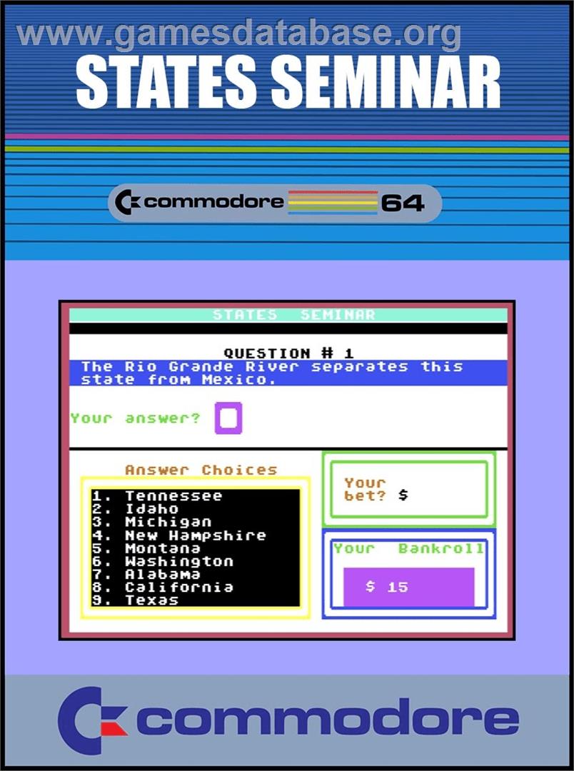 States Seminar - Commodore 64 - Artwork - Box