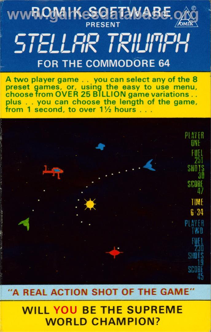 Stellar Triumph - Commodore 64 - Artwork - Box