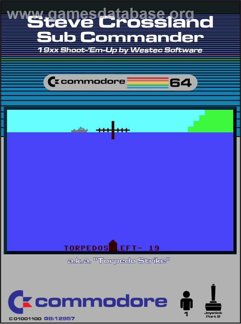 Steve Crossland - Sub Commander - Commodore 64 - Artwork - Box