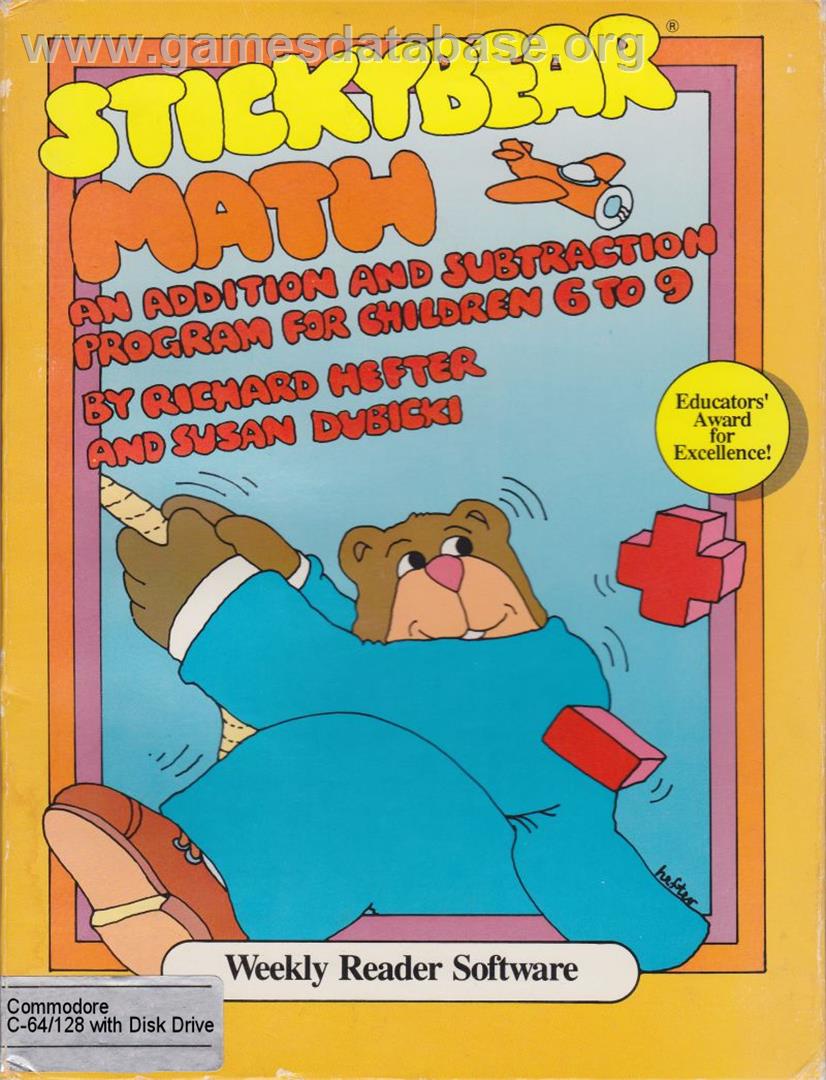 Stickybear Math - Commodore 64 - Artwork - Box