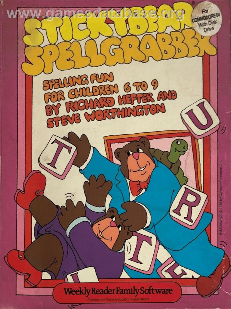 Stickybear Spellgrabber - Commodore 64 - Artwork - Box