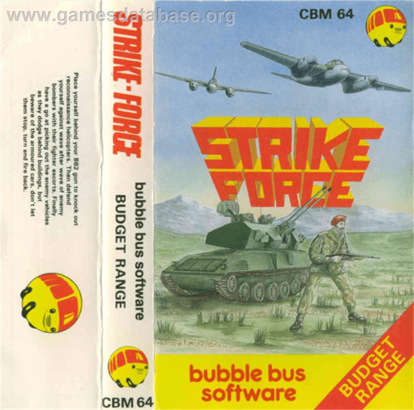 Strike Force - Commodore 64 - Artwork - Box