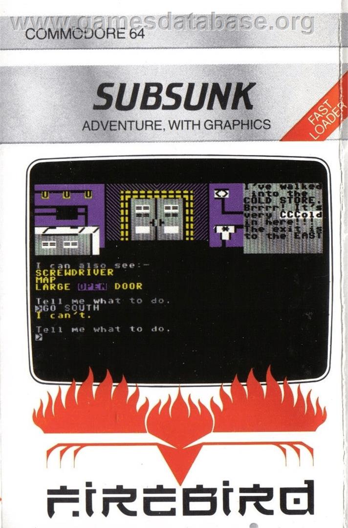 Subsunk - Commodore 64 - Artwork - Box