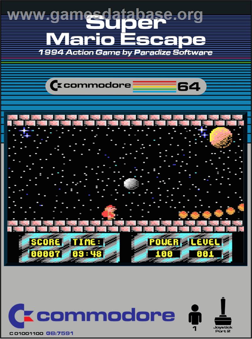 Super Mario Escape - Commodore 64 - Artwork - Box