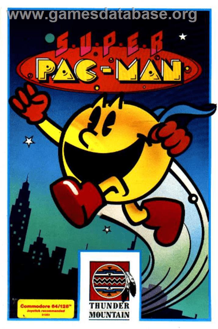 Super Pac-Man - Commodore 64 - Artwork - Box