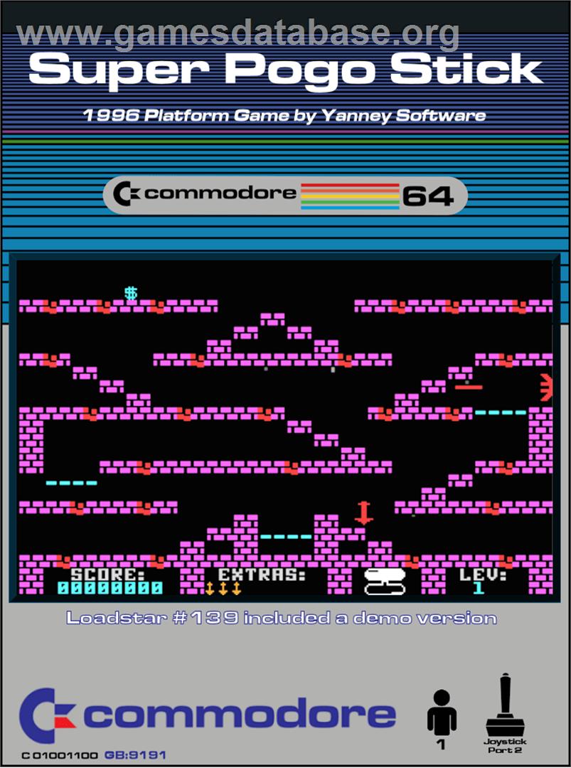 Super Pogo Stick - Commodore 64 - Artwork - Box