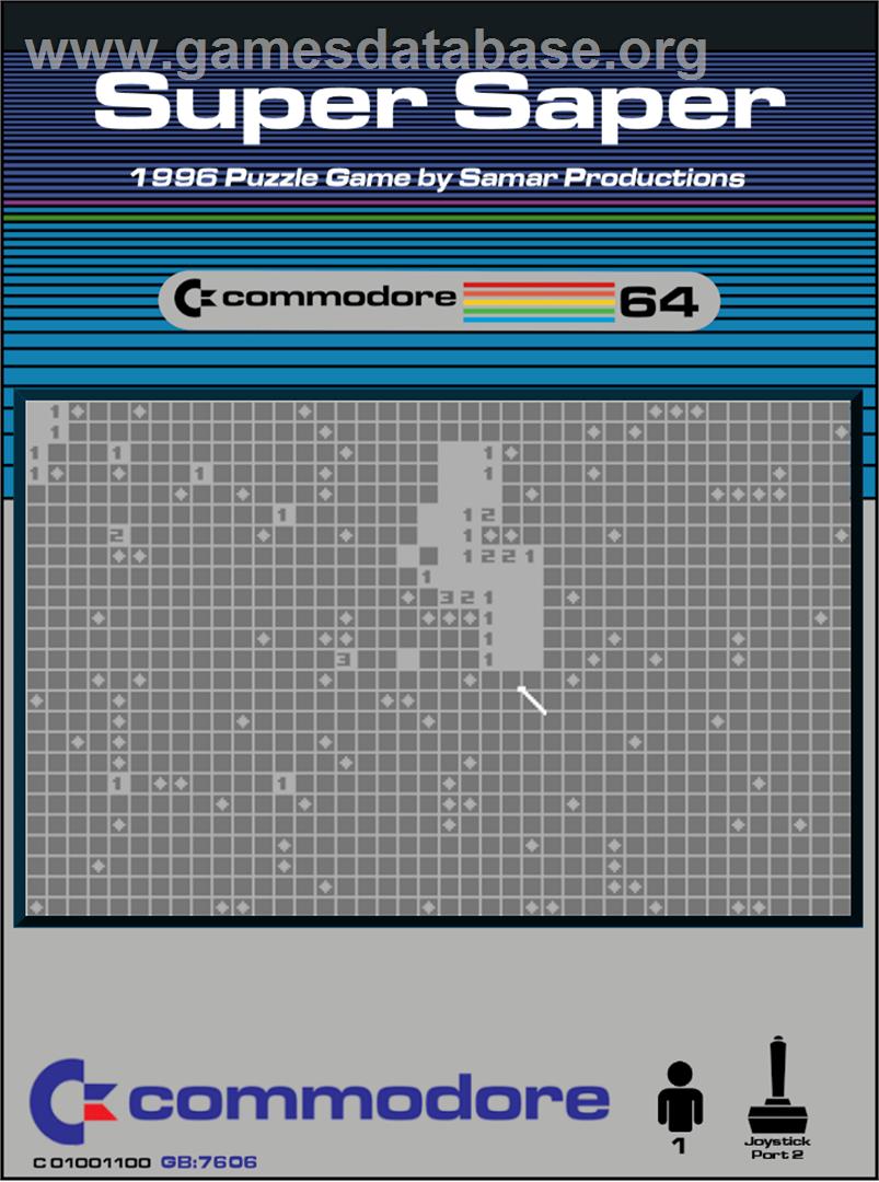 Super Saper - Commodore 64 - Artwork - Box