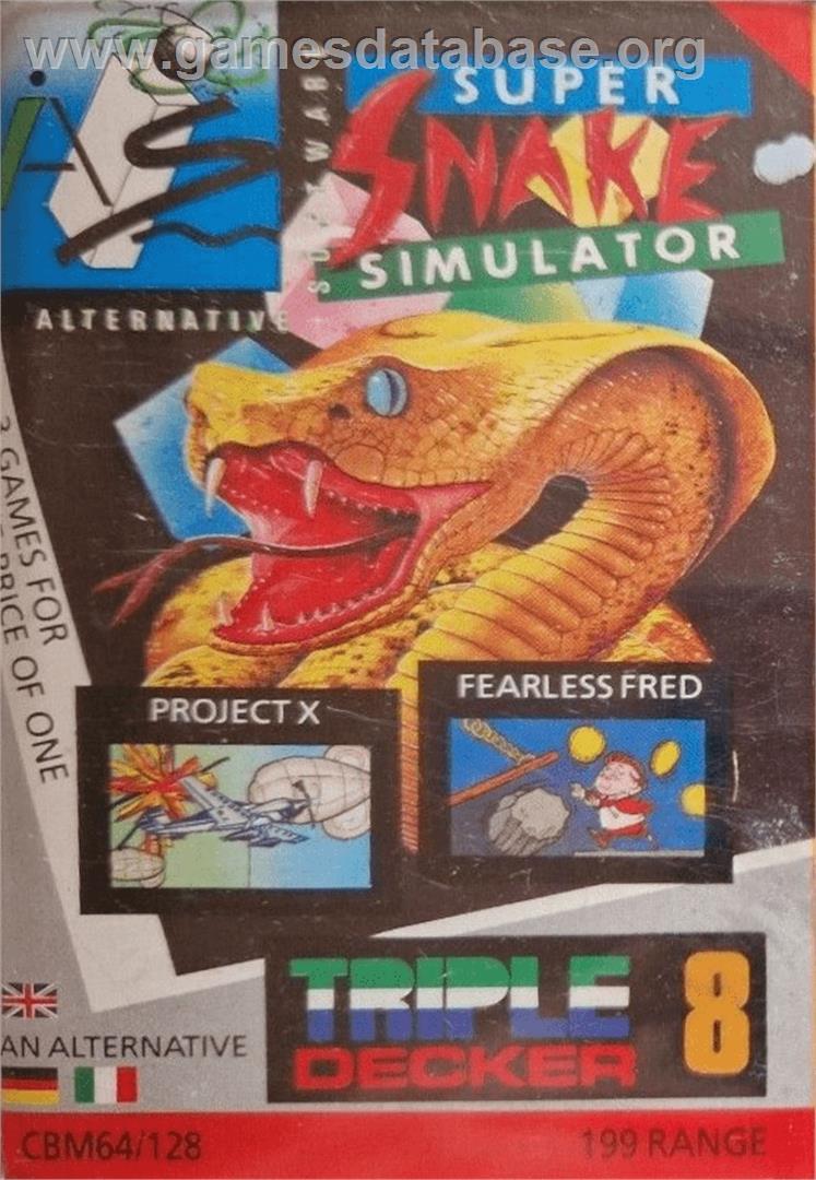 Super Snake Simulator - Commodore 64 - Artwork - Box