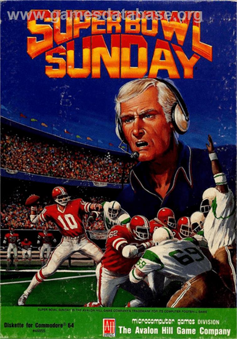 Superbowl Sunday - Commodore 64 - Artwork - Box