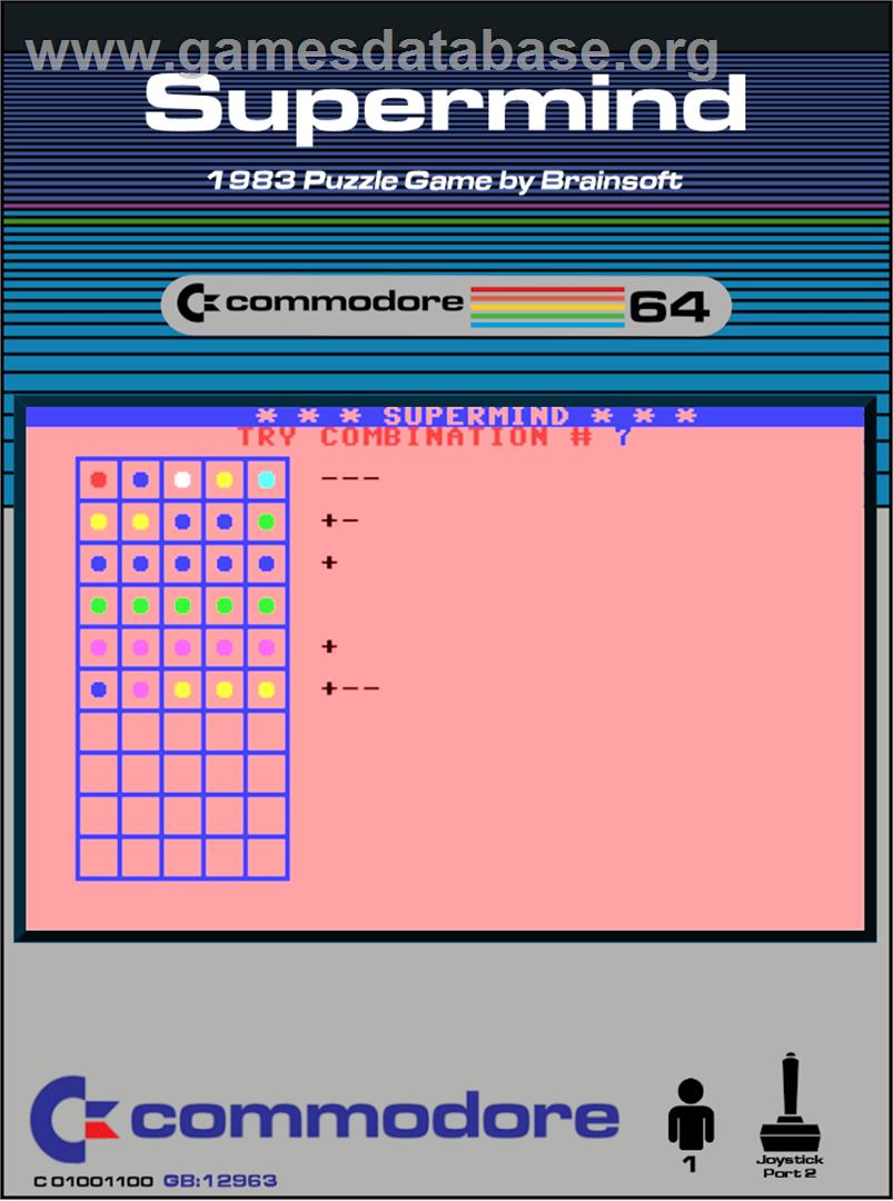 Supermind (Brainsoft) - Commodore 64 - Artwork - Box