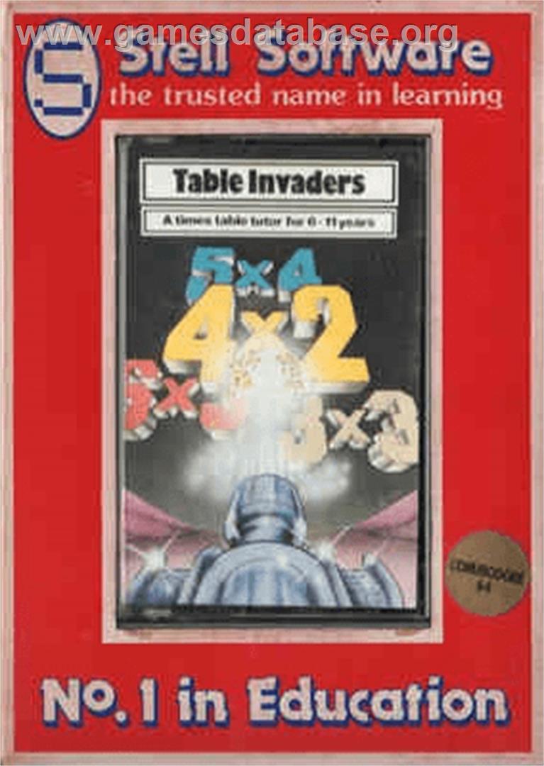 Table Invaders - Commodore 64 - Artwork - Box