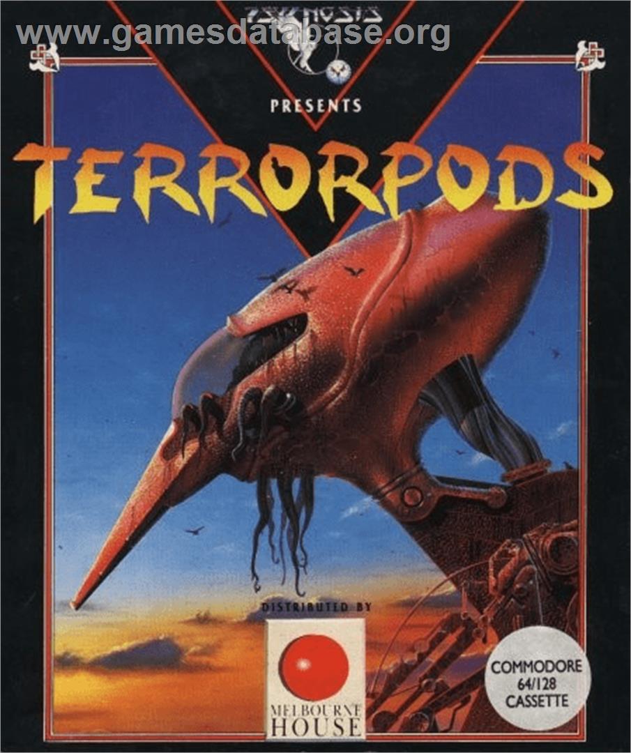 Terrorpods - Commodore 64 - Artwork - Box