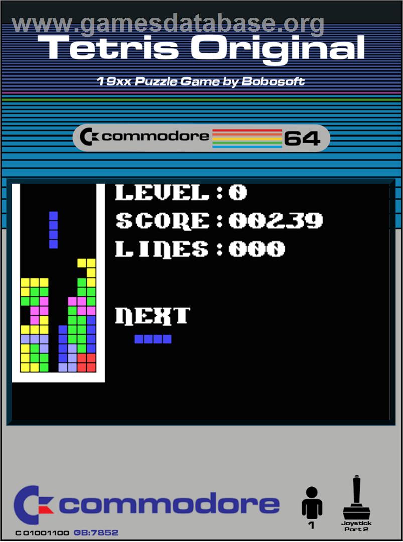 Tetris Original - Commodore 64 - Artwork - Box