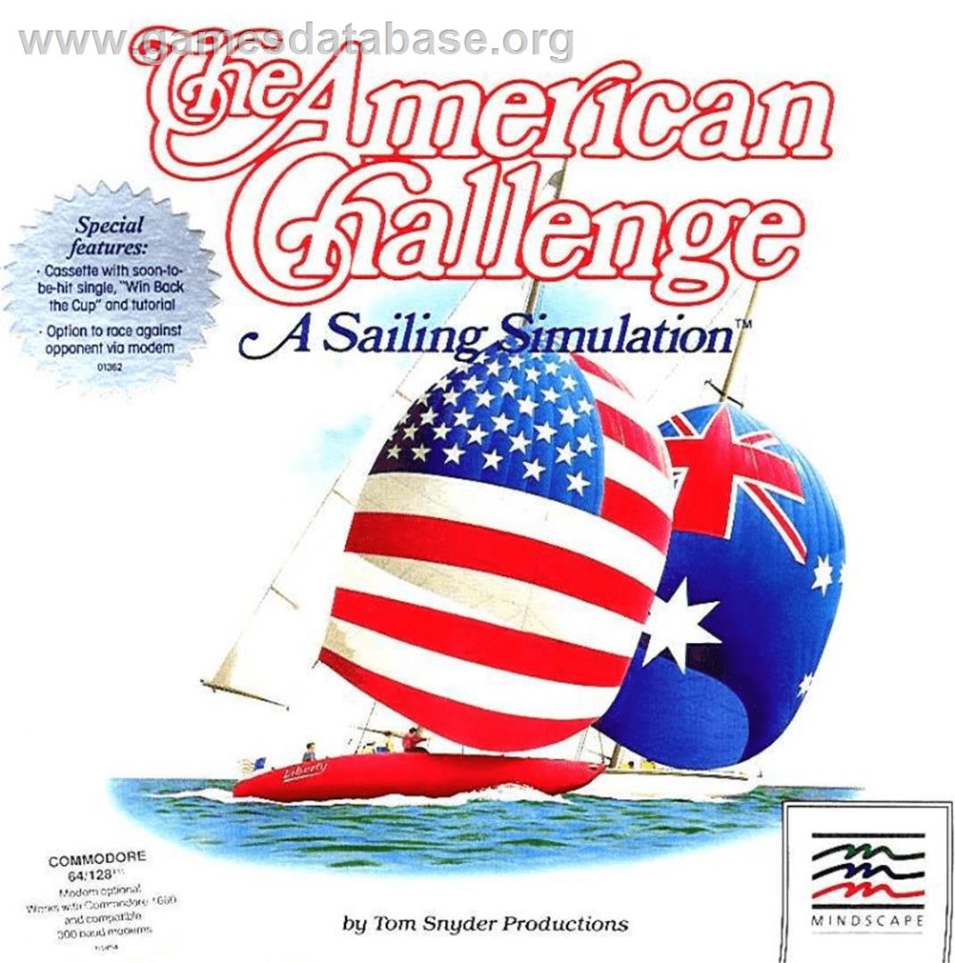 The American Challenge: A Sailing Simulation - Commodore 64 - Artwork - Box