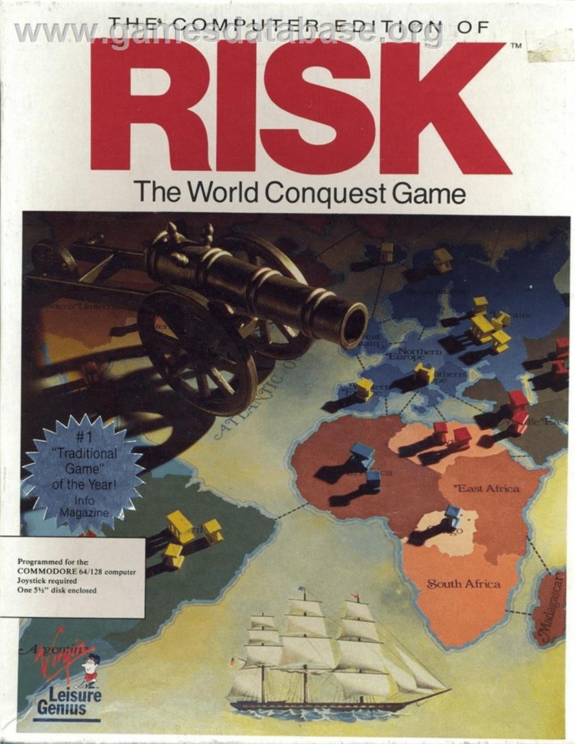 The Computer Edition of Risk: The World Conquest Game - Commodore 64 - Artwork - Box