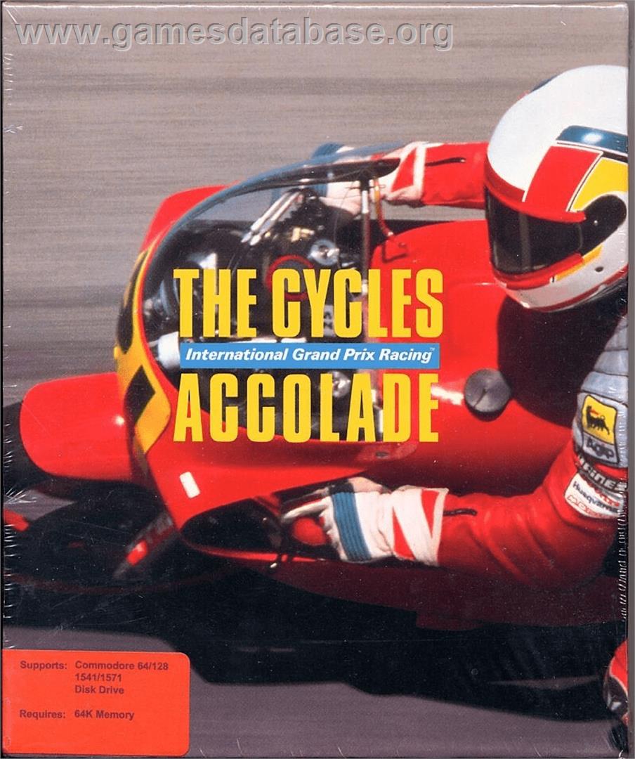 The Cycles: International Grand Prix Racing - Commodore 64 - Artwork - Box