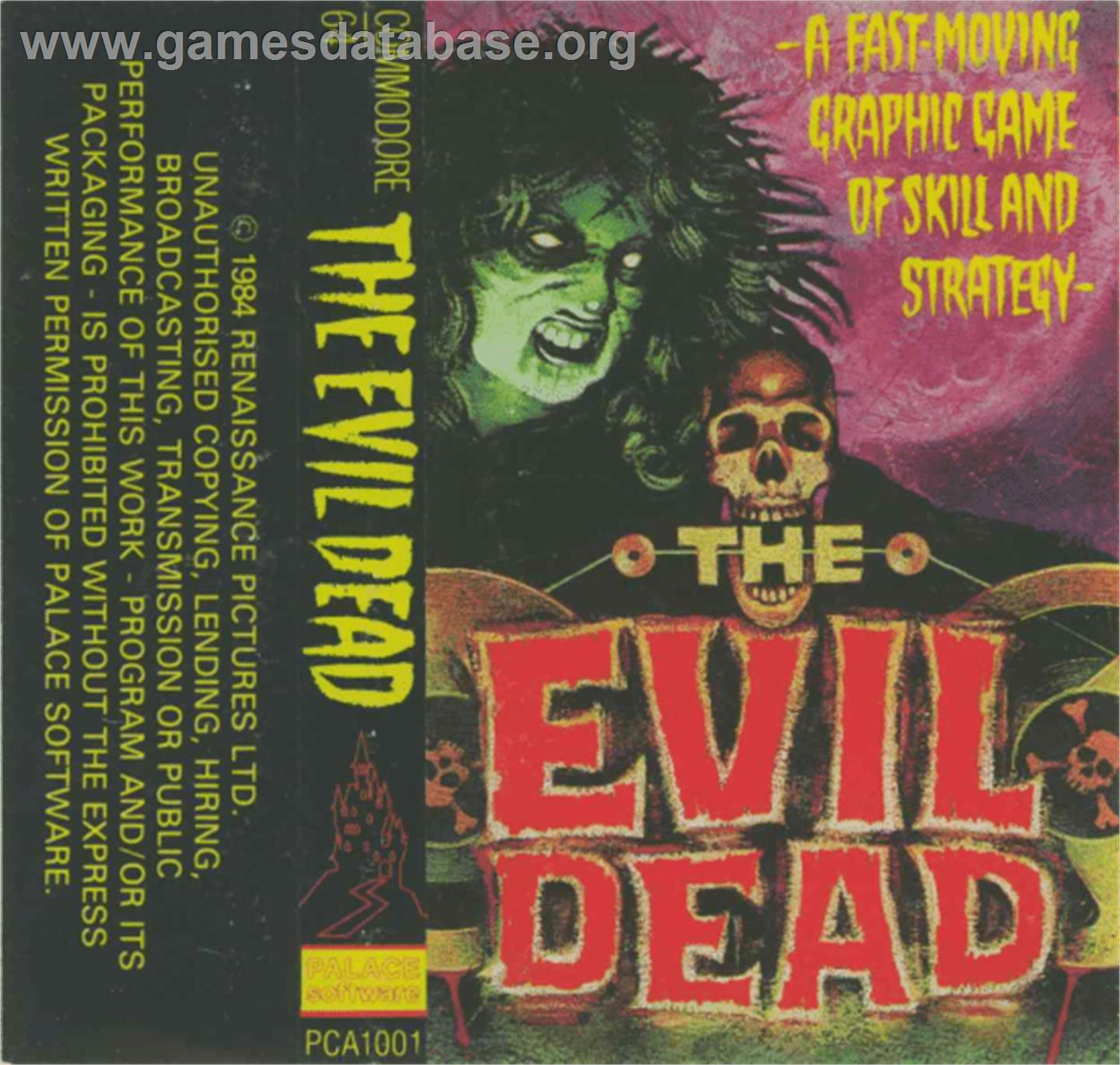 The Evil Dead - Commodore 64 - Artwork - Box
