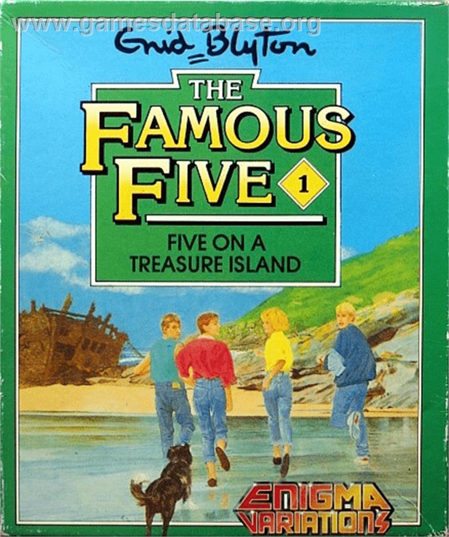 The Famous Five: Five on a Treasure Island - Commodore 64 - Artwork - Box