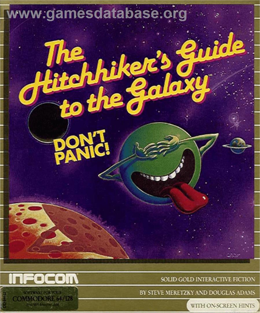 The Hitchhiker's Guide to the Galaxy - Commodore 64 - Artwork - Box