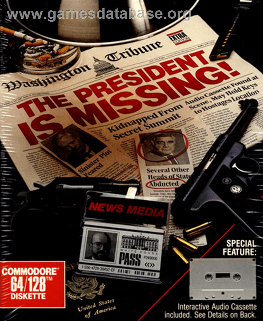 The President is Missing - Commodore 64 - Artwork - Box