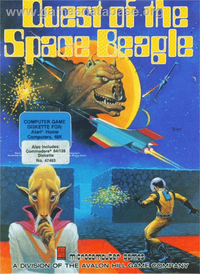 The Quest of the Space Beagle - Commodore 64 - Artwork - Box