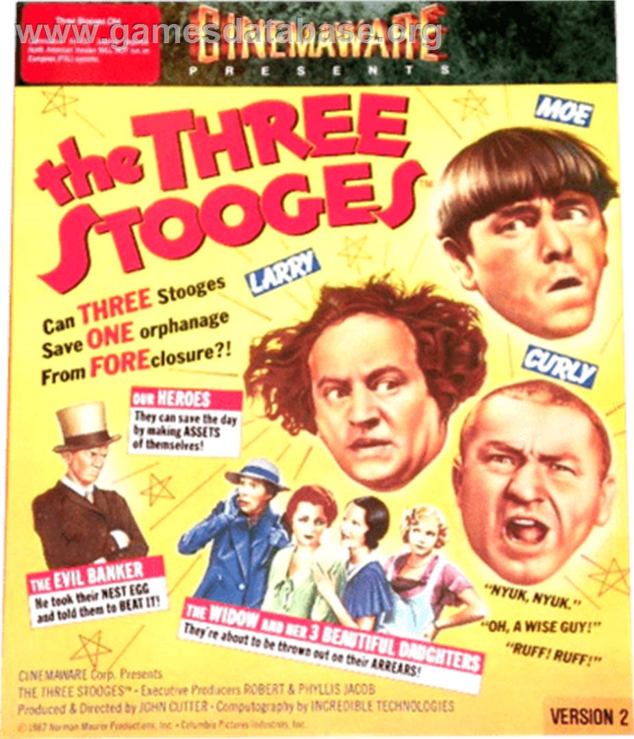 The Three Stooges - Commodore 64 - Artwork - Box