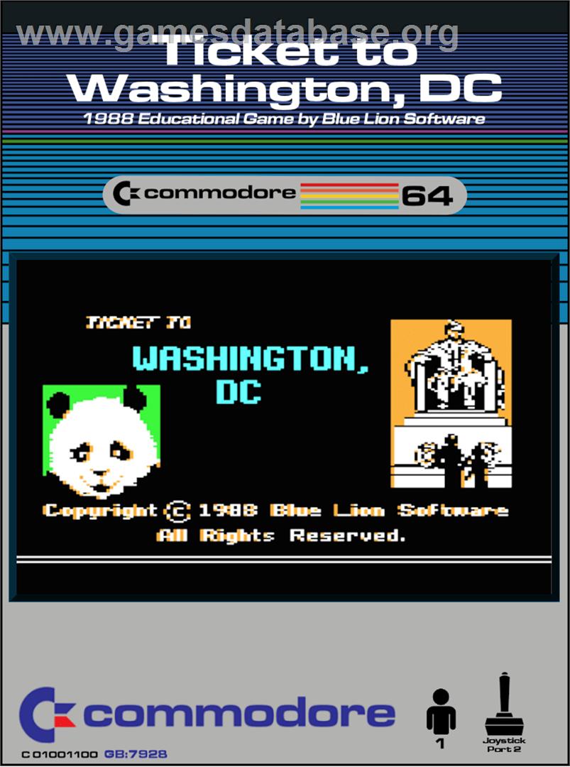 Ticket To Washington, Dc - Commodore 64 - Artwork - Box