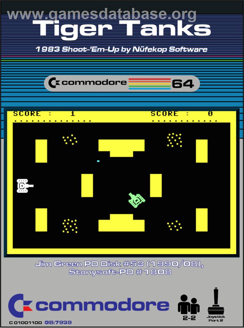 Tiger Tanks (Nüfekop Software) - Commodore 64 - Artwork - Box