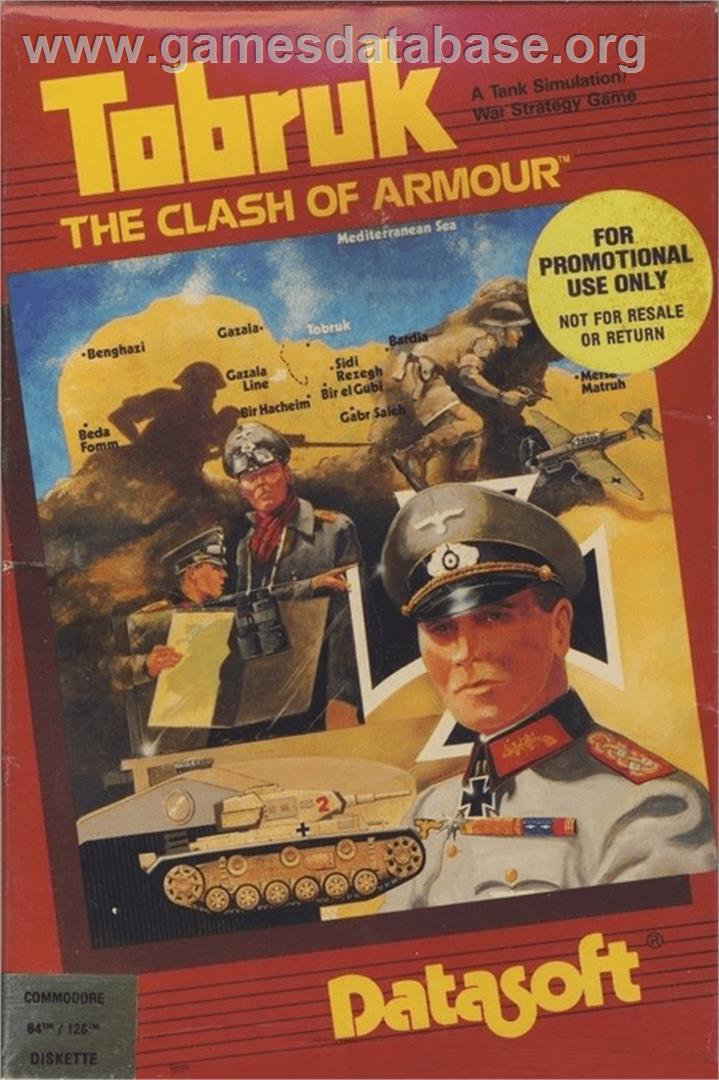 Tobruk: The Clash of Armour - Commodore 64 - Artwork - Box