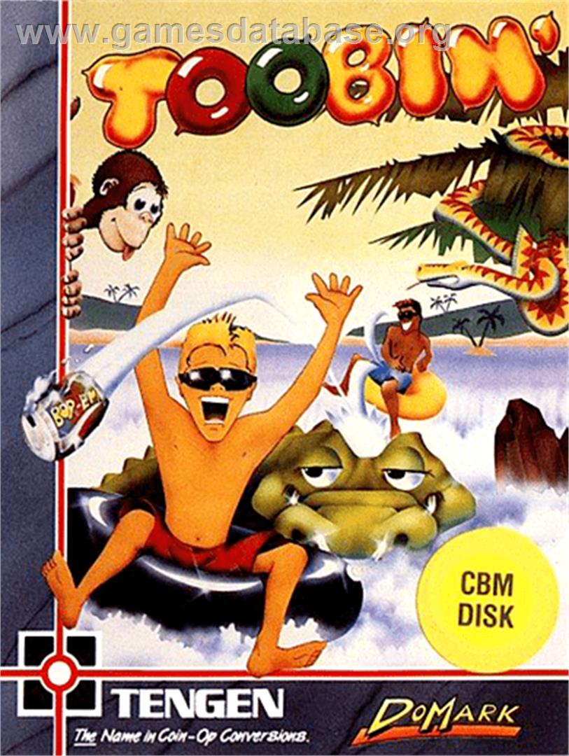 Toobin' - Commodore 64 - Artwork - Box