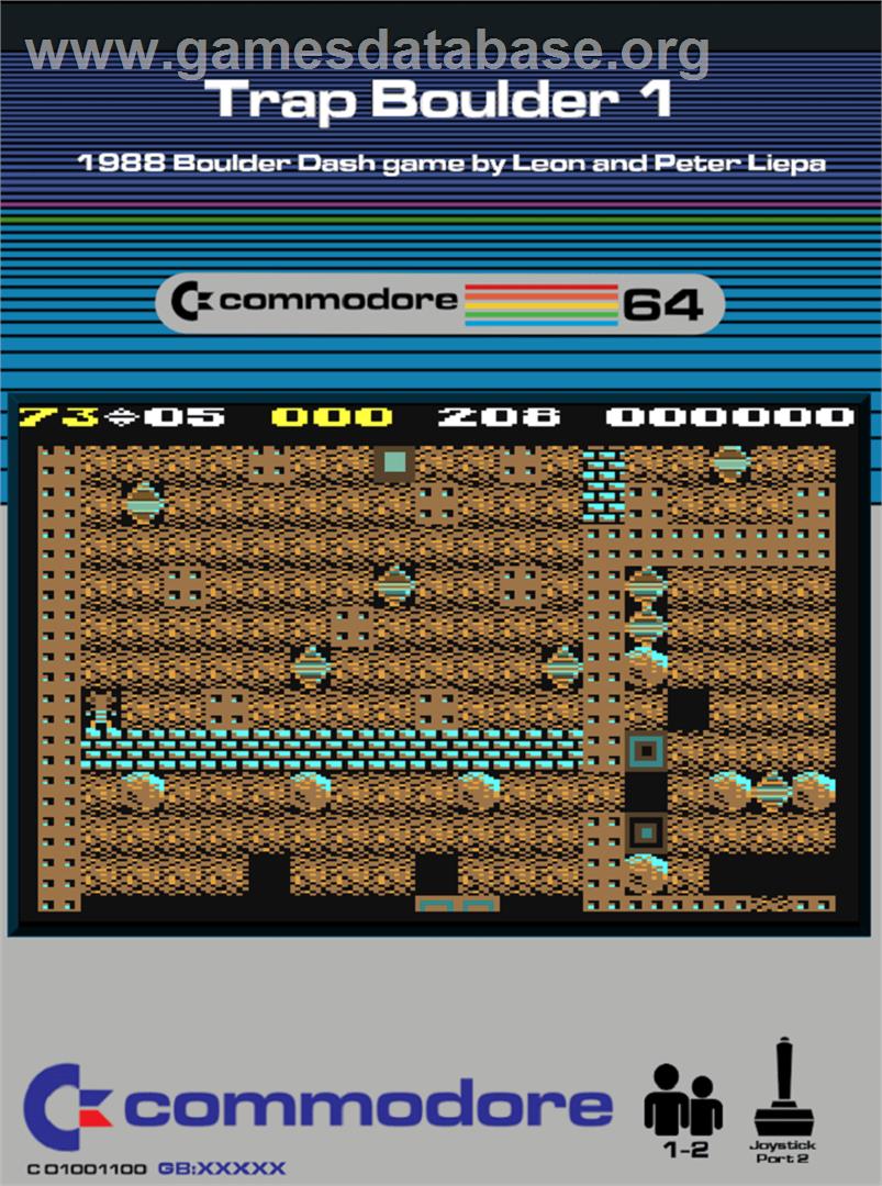 Trap Boulder 1 - Commodore 64 - Artwork - Box