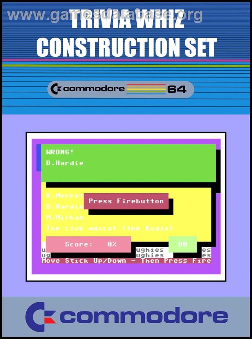 Trivia Whiz Construction Set - Commodore 64 - Artwork - Box