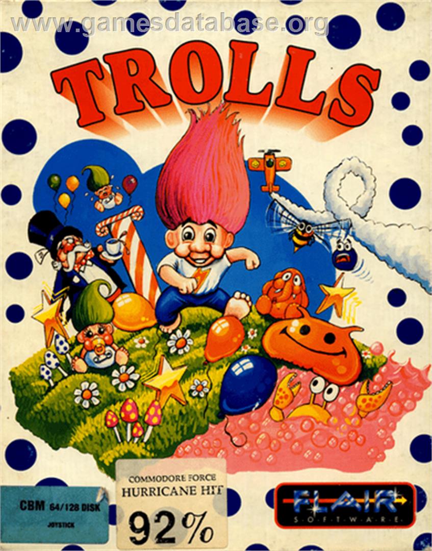 Trolls - Commodore 64 - Artwork - Box