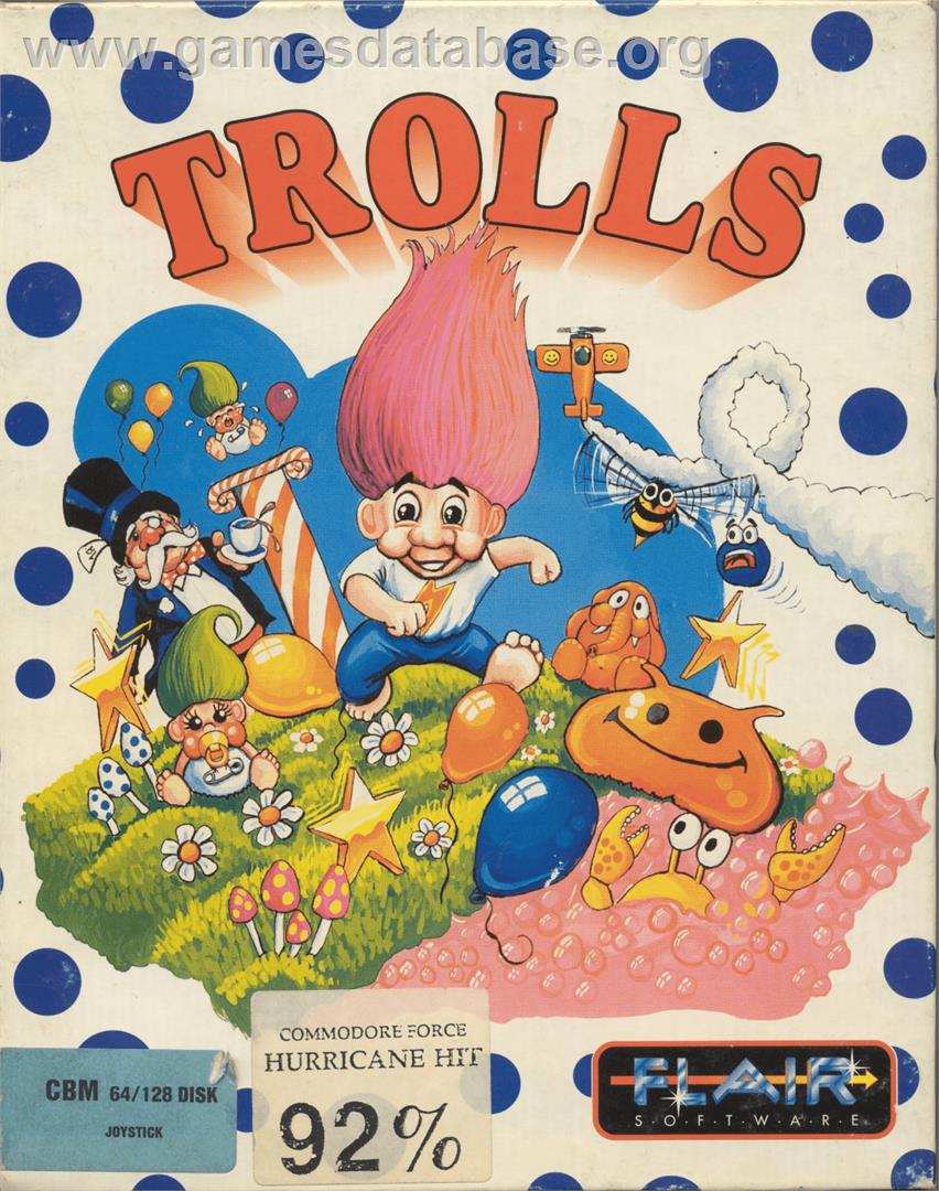Trolls - Commodore 64 - Artwork - Box
