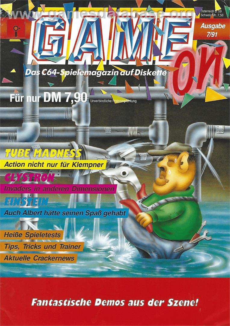 Tube Madness - Commodore 64 - Artwork - Box