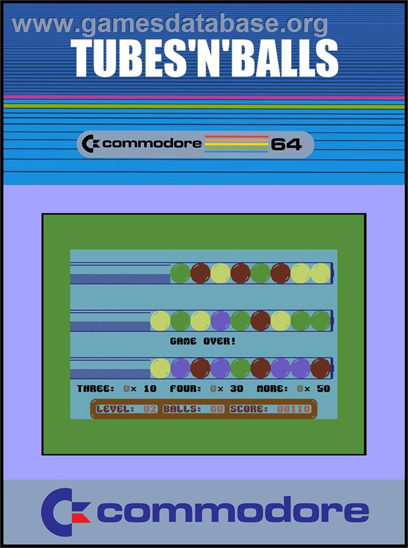 Tubes'n'Balls - Commodore 64 - Artwork - Box