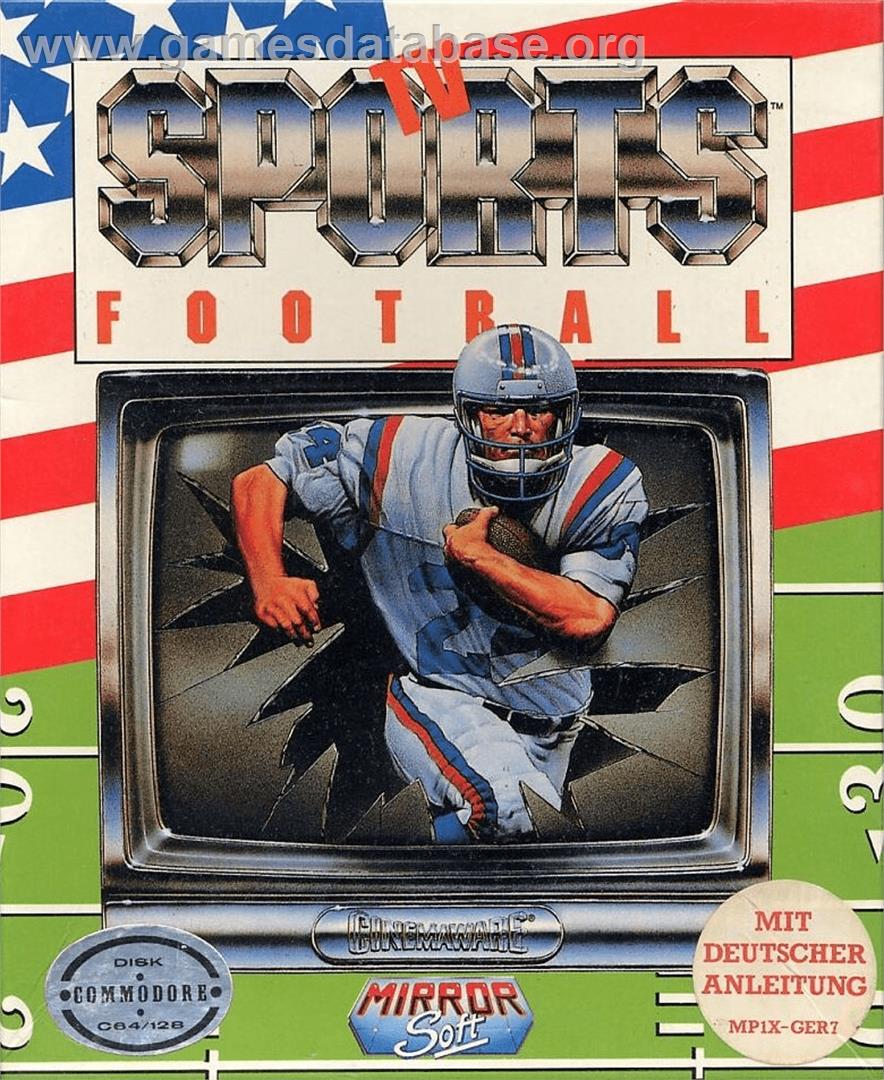 Tv Sports Football - Commodore 64 - Artwork - Box