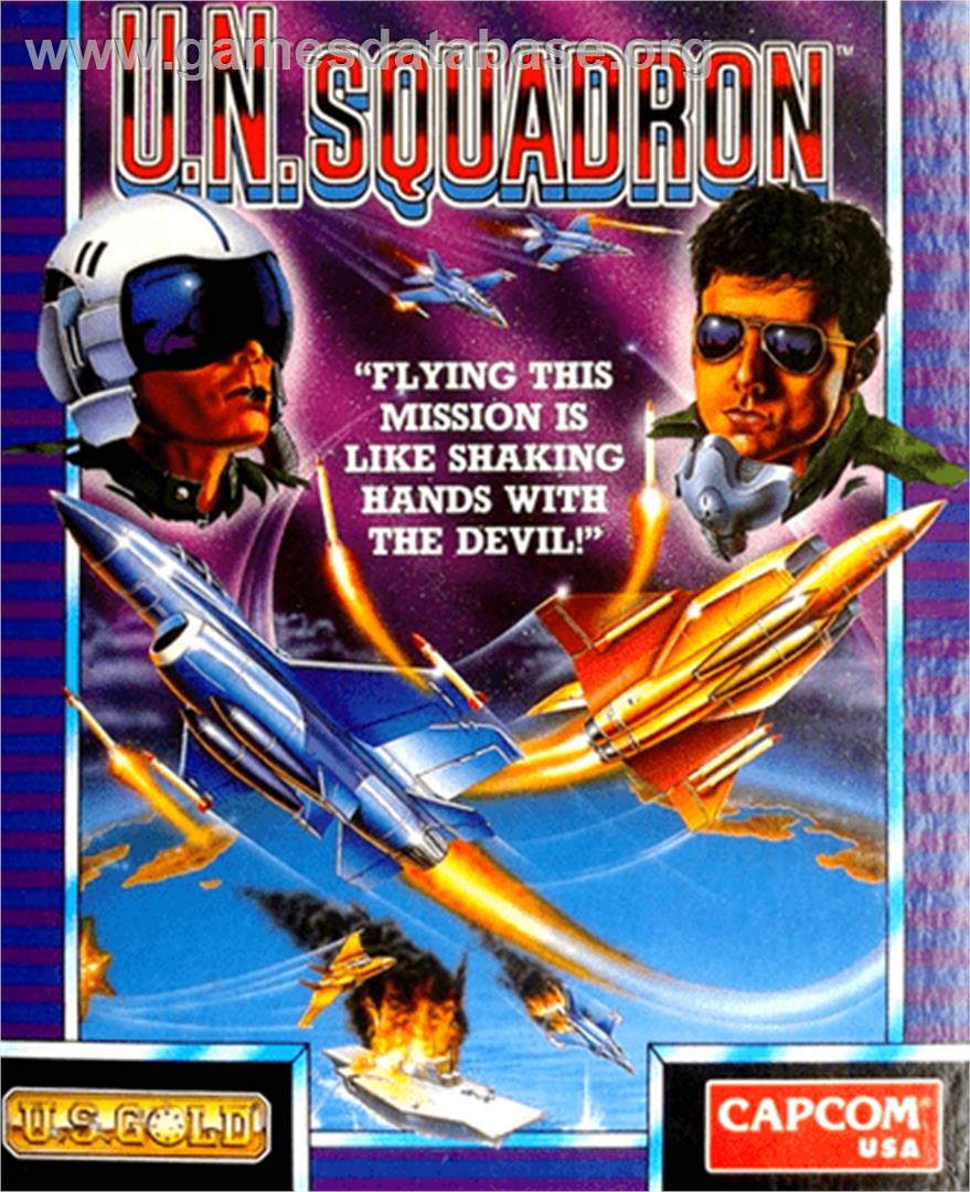 U.N. Squadron - Commodore 64 - Artwork - Box
