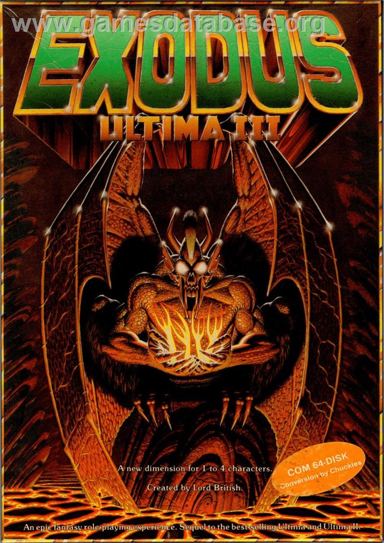 Ultima 3 - Exodus - Commodore 64 - Artwork - Box