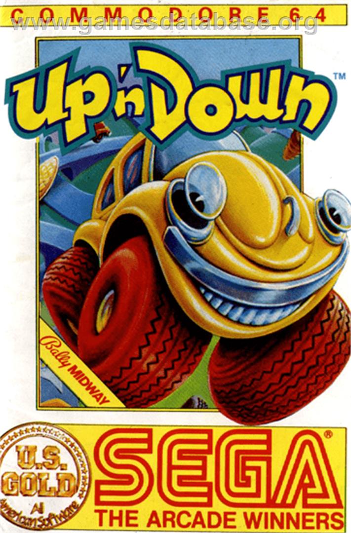 Up 'n Down - Commodore 64 - Artwork - Box
