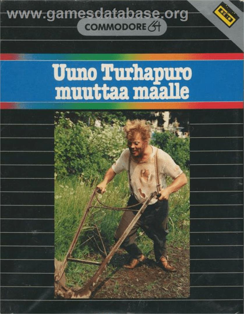 Uuno Turhapuro Muuttaa Maalle - Commodore 64 - Artwork - Box