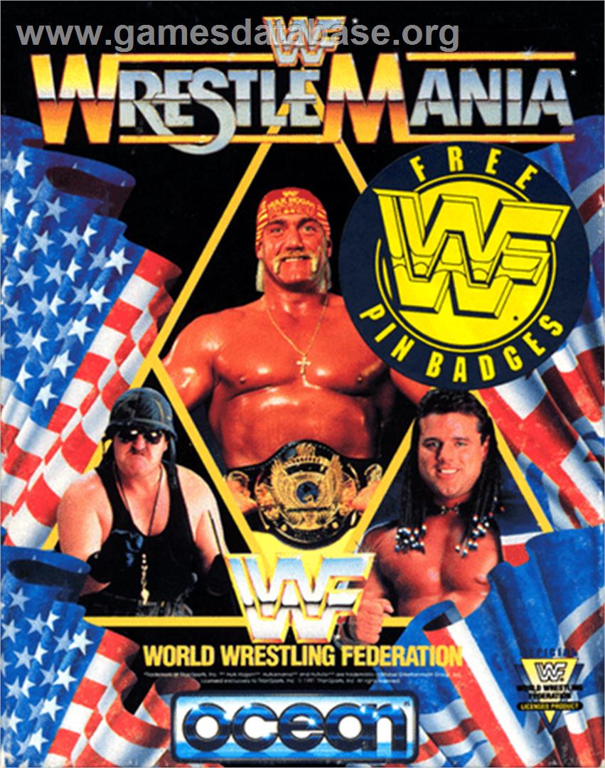 WWF Wrestlemania - Commodore 64 - Artwork - Box