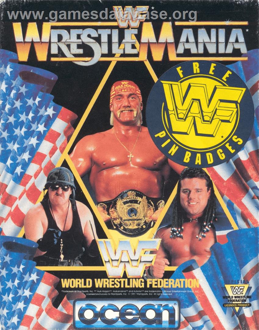 WWF Wrestlemania - Commodore 64 - Artwork - Box