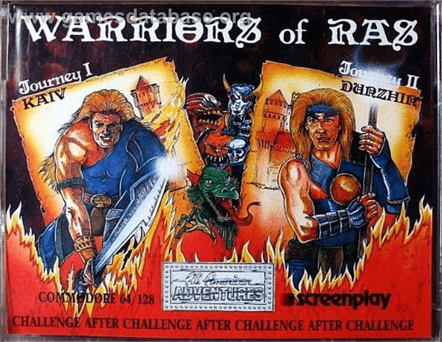 Warriors of Ras - Commodore 64 - Artwork - Box